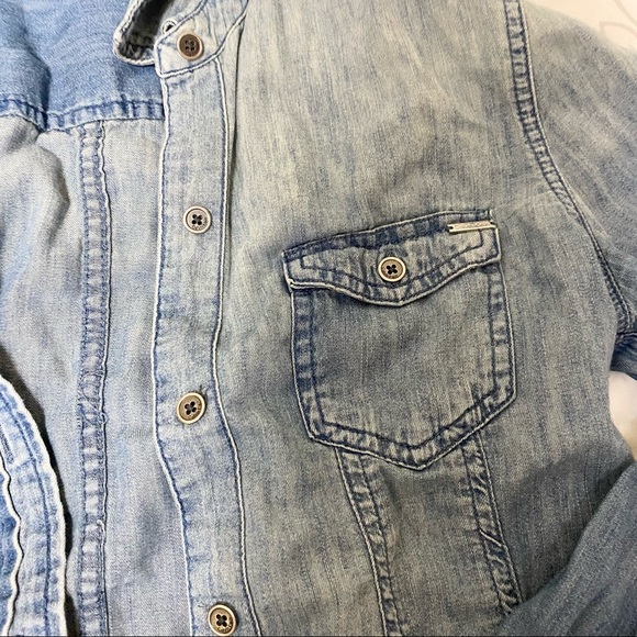 Calvin Klein Denim Button Shirt - Size XS - Picture 4 of 5
